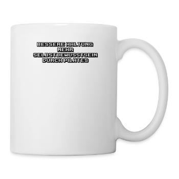 Pilates - Bessere Haltung, mehr Selbstbewusstsein - Tasse - Weiß - Rechts