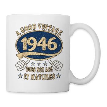 77. Geburtstag 1946 77er Guter Jahrgang - Tasse - Weiß - Rechts