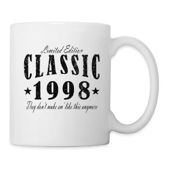 Classic 1998 Geschenk - Tasse - Weiß - Rechts