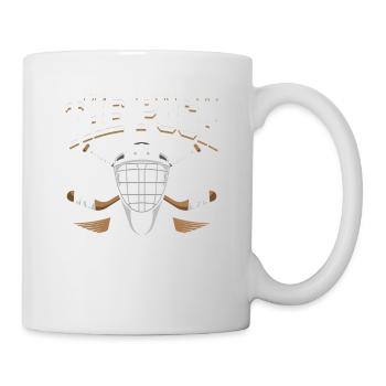Der Puck bleibt hier stehen - Tasse - Weiß - Rechts