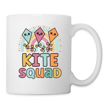 Kite Squad Lustiges Matching für Mädchen Drachenflieger - Tasse - Weiß - Rechts
