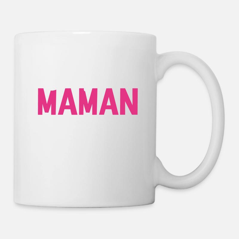 Super Maman Fleurs Rose - Mug blanc - blanc