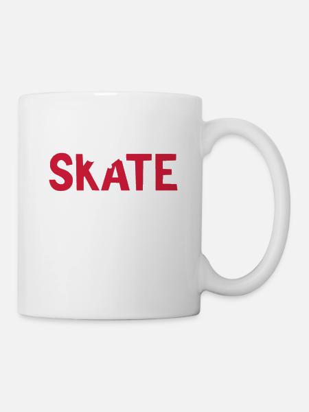 Patinage de skateboard patinage de skate garçons - Mug blanc - blanc