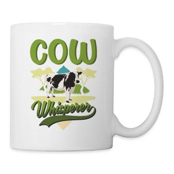 Cow Whisperer Farmer Cattle Breeder Cows - Mug - white - Right