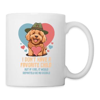 I Don't Have A Favorite Child Goldendoodle Dad - Mug - white - Right