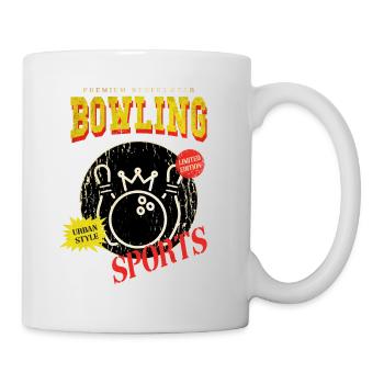 Bowling Bowling Bowling Ball Pins Bowling Players - Mug - white - Right