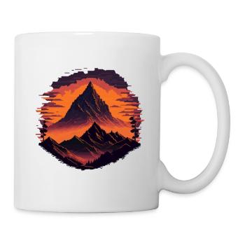 Retro Pixel Mountains - Mug - white - Right