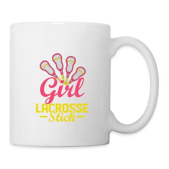 Never Underestimate A Girl With A Lacrosse Stick G - Mug - white - Right
