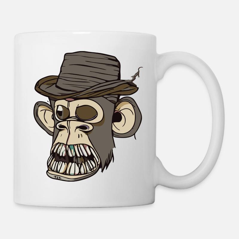 Affe - Tasse - Weiß