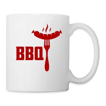 C’est l’heure du barbecue griller le fumoir barbecue - Mug blanc - blanc - Droite