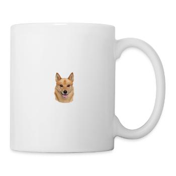 Vorsicht vor dem Herrchen - Finnischer Spitz - Tasse - Weiß - Rechts