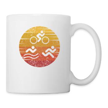 Retro Training Triathlon Bike Triathlete Pro - Mug - white - Right