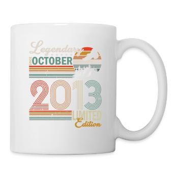 Légende depuis octobre 2013 - Mug blanc - blanc - Droite
