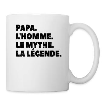 Papa l homme le mythe la légende - Mug blanc - blanc - Droite