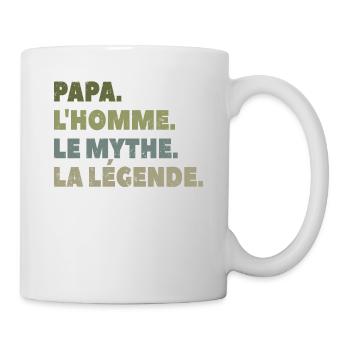 Papa l homme le mythe la légende - Mug blanc - blanc - Droite