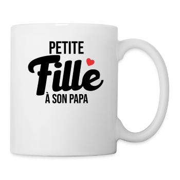 Petite fille à son Papa - cadeau Naissance Enfant - Mug blanc - blanc - Droite