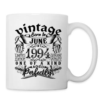 Geburtstag 1994 Juni 1994! geboren im Juni 1994 - Tasse - Weiß - Rechts