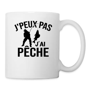 Je Peux Pas J'ai Pêche - Mug blanc - blanc - Droite