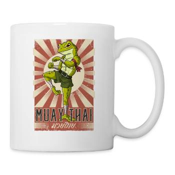 Muay Thai - Tasse - Weiß - Rechts