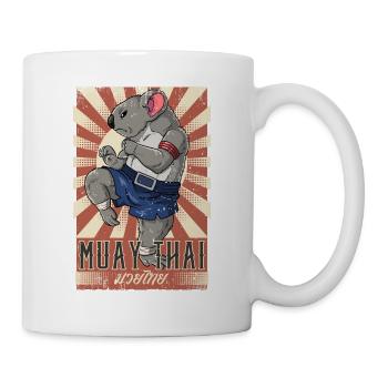 Muay Thai - Tasse - Weiß - Rechts