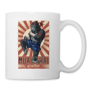 Muay Thai - Tasse - Weiß - Rechts