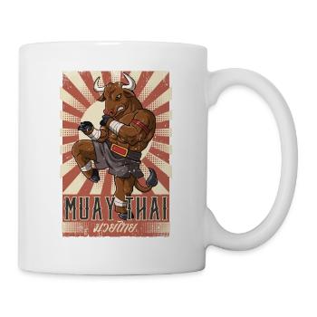 Muay Thai - Tasse - Weiß - Rechts