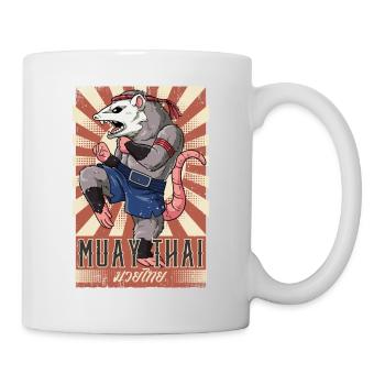 Muay Thai - Tasse - Weiß - Rechts