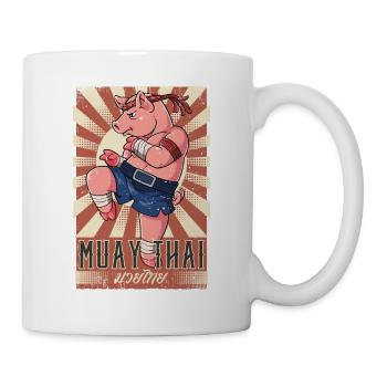 Muay Thai - Tasse - Weiß - Rechts