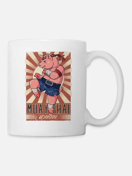 Muay Thai - Tasse - Weiß