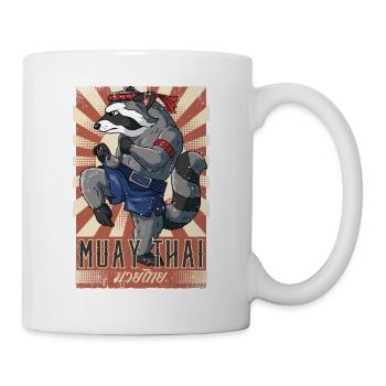 Muay Thai - Tasse - Weiß - Rechts