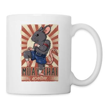 Muay Thai - Tasse - Weiß - Rechts