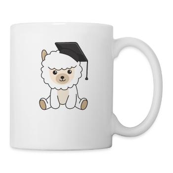 Kids Kindergarten nailed it Alpaka Graduation - Tasse - Weiß - Rechts