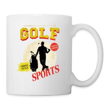Golf Golf Golfer Sport Hobby Club Vintage - Mug - white - Right