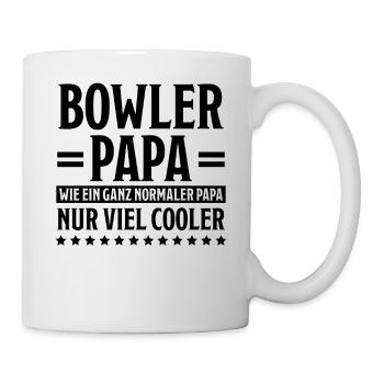 Bowling Spruch Bowlingspieler Fun Bowler Geschenk - Tasse - Weiß - Rechts