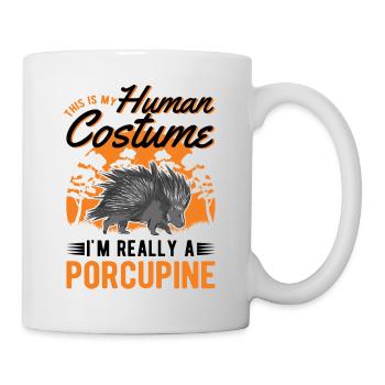 Porcupine Costume Humain Halloween - Mug blanc - blanc - Droite