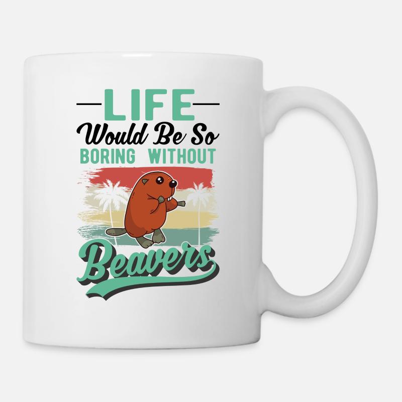 Beaver Gift Beaver Dam - Mug blanc - blanc