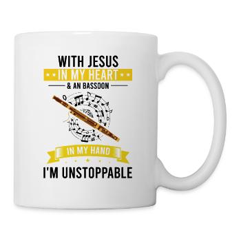 Fagottrohr für Fagottist und Fagottorchester - Tasse - Weiß - Rechts