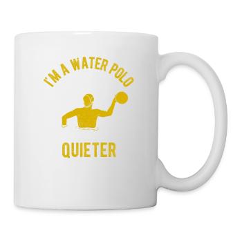 Ich bin ein Wasserball-Vater Lustiger Wasserball - Tasse - Weiß - Rechts