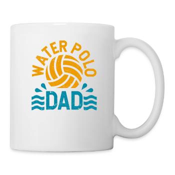 Wasserball Papa Vatertag Sport Fan Spieler Trainer - Tasse - Weiß - Rechts