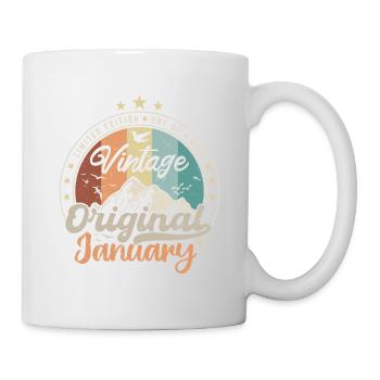 Né en Janvier Cadeau D'anniversaire - Mug blanc - blanc - Droite