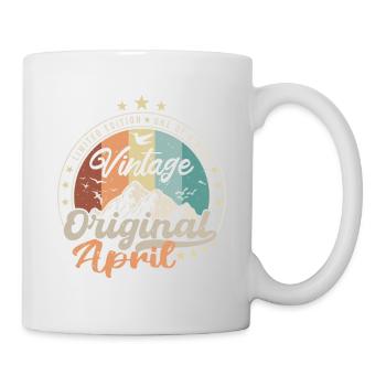 Né en Avril Cadeau D'anniversaire - Mug blanc - blanc - Droite