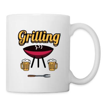 Das ist mein Grill-Shirt - Tasse - Weiß - Rechts