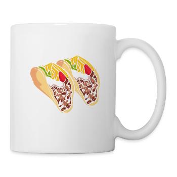 Macht Steuern für Tacos - Tasse - Weiß - Rechts