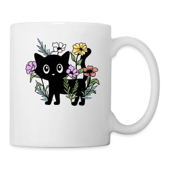 Cats mom cute gift for gardener - Mug - white - Right
