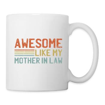 Vintage génial comme ma belle-mère - Mug blanc - blanc - Droite