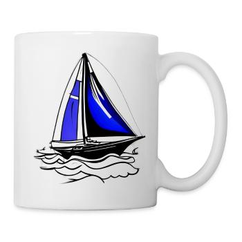 Sailing Ship Sailing Sailing Sailing Sailing Sailboat - Mug - white - Right