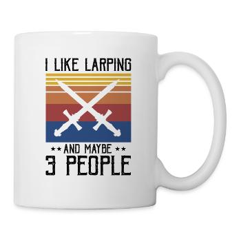 Larping Quote for Roleplaying and Larper - Mug - white - Right