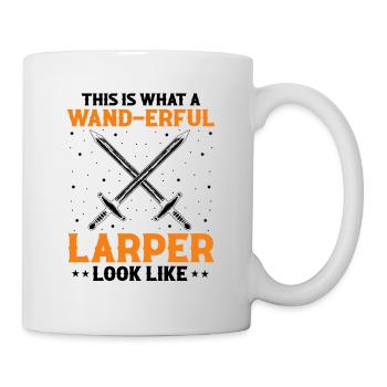 Larping pour les jeux de rôle fantastiques et les combats à l’épée - Mug blanc - blanc - Droite