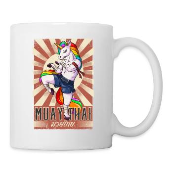 Muay Thai - Tasse - Weiß - Rechts