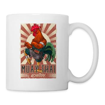 Muay Thai - Tasse - Weiß - Rechts